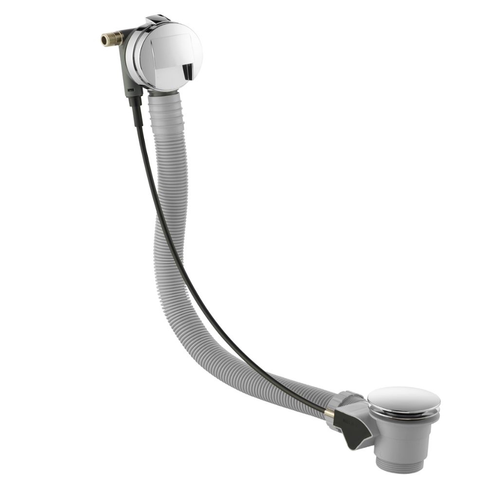 JTP Slimline 1050mm Overflow Bath Filler & Pop Up Waste Cut Out